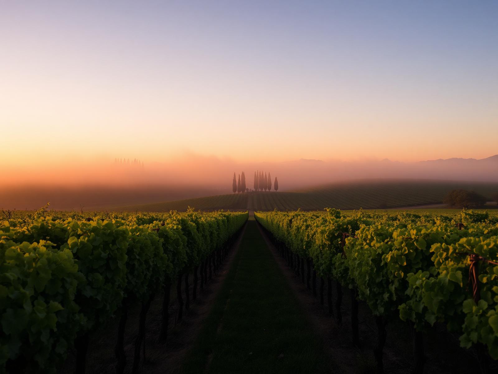 Toscana, dimineața